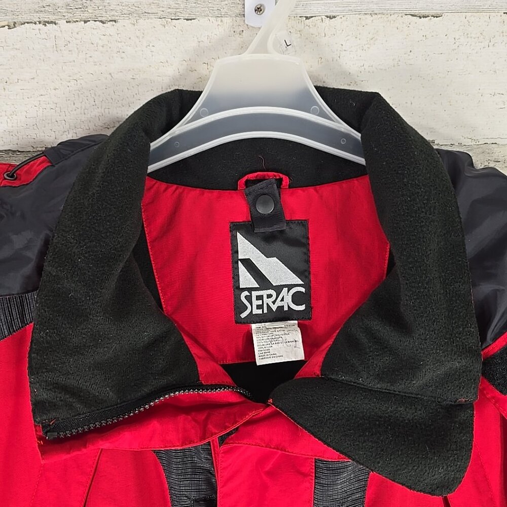 VINTAGE 90'S SERAC RED JACKET MEN'S SZ XL NAGANO OLIMPYC WINTER GAMES 1998 FLAWS - Picture 5 of 16